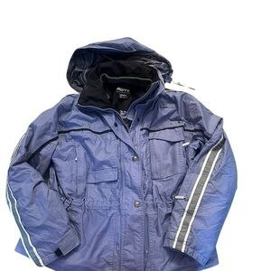 Vintage Roffe Ski Jacket - Womens Size 12 - Purple Blue - Waterproof Breathable